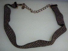 Zara Halskette schwarz/goldfarben Karabinerverschl gestempelt/signiert Nr.1253