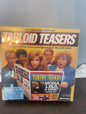 1991 TABLOID TEASERS BOARD GAME PRESSMAN, FACTORY SEALED VINTAGE