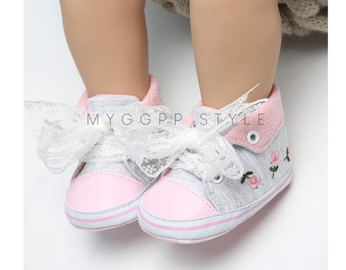 Carrozzina Neonato Bambina Scarpe neonato scarpine bambino High Top Scarpe  Da Ginnastica Prewalker | eBay