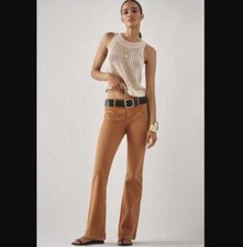 New women's 25 Anthropologie Pilcro The Bering demi bootcut pants in Cedar