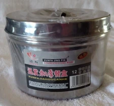 Camping Small Cook Pot With Handle Round Insert Pan And Lid Aluminum NEW