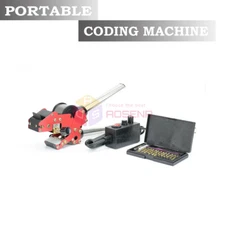 220V NEW Handheld Coder Manual Ribbon Code Printer Hot Stamping Date Coding