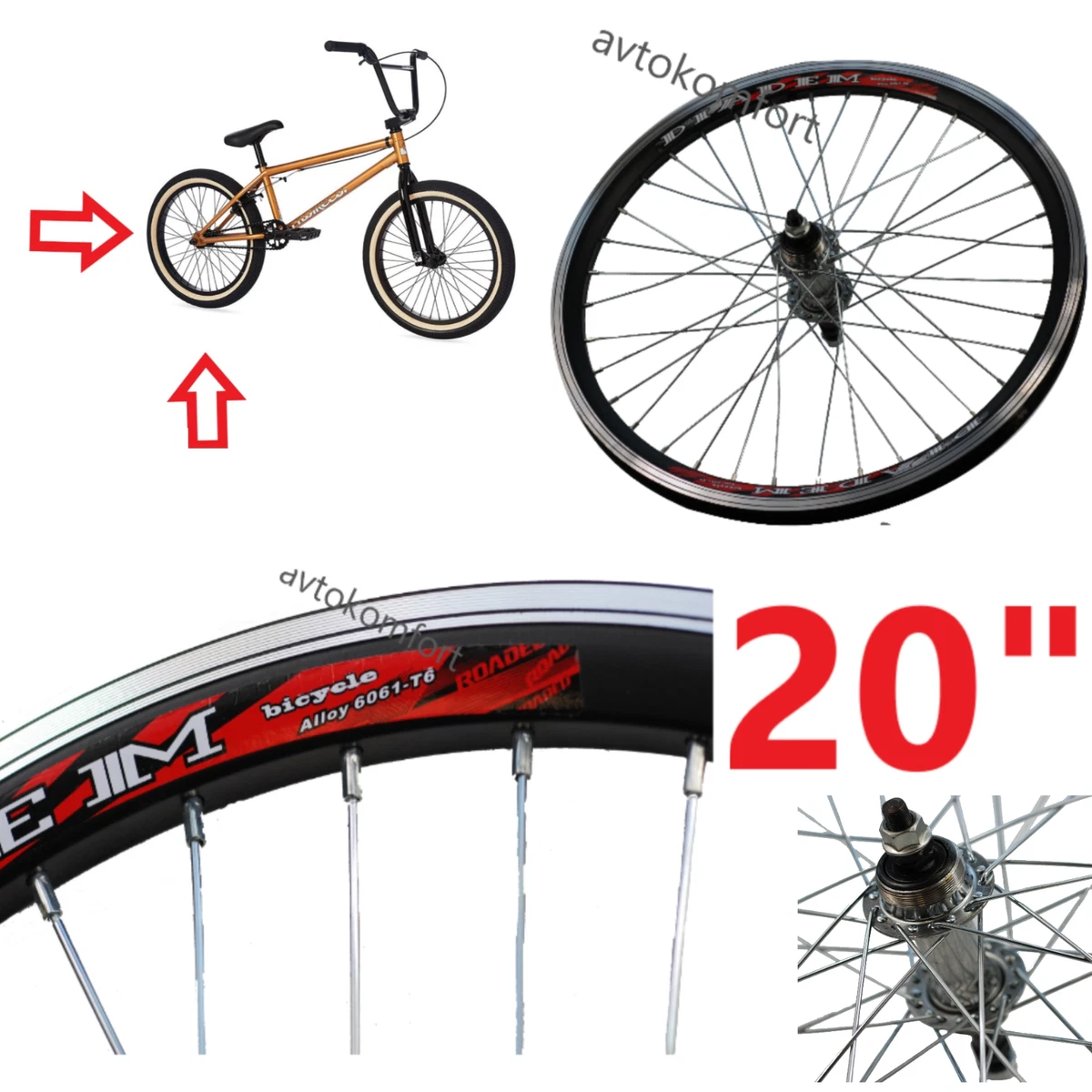 MoMi ISOKA Roue Vélo Enfant - Draisienne 2 Roues TPR LED Bleu - De 2 à 35 Kg