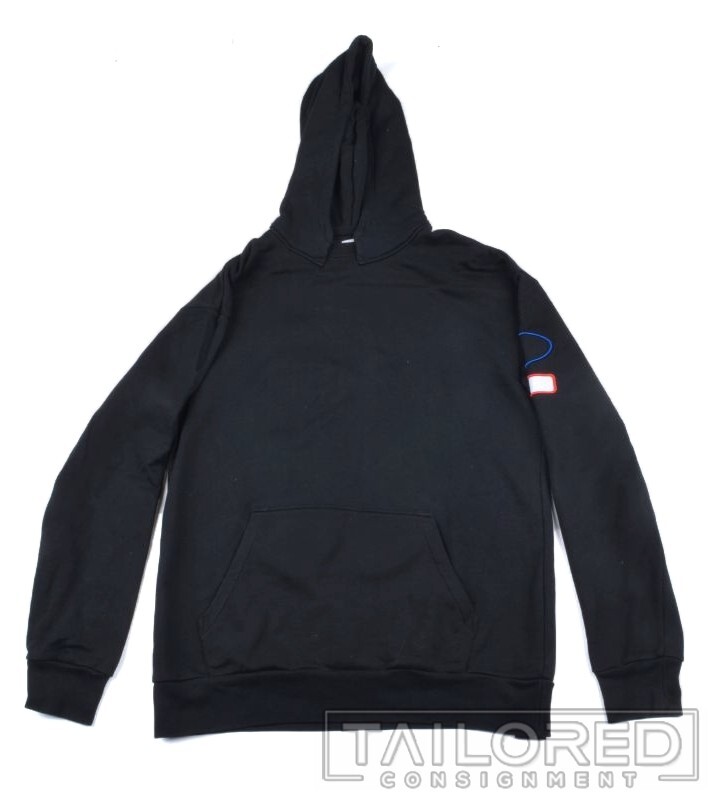 ACNE STUDIOS Hanging Telephone Fog Black Cotton Pullover Jumper