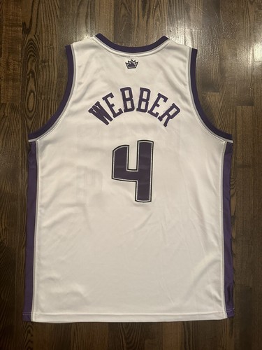 Reebok Authentic CHRIS WEBBER #4 Sacramento Kings Jersey Size 48 XL - Picture 3 of 6
