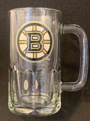 NHL Official Gear BOSTON BRUINS 18oz HEAVY HANDLED BEER MUG *Rare* New* CHEERS!