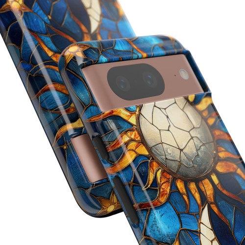 Celestial Sun Moon Glass Phone Case for iPhone, Samsung Galaxy, Pixel - 第 238/240 張圖片