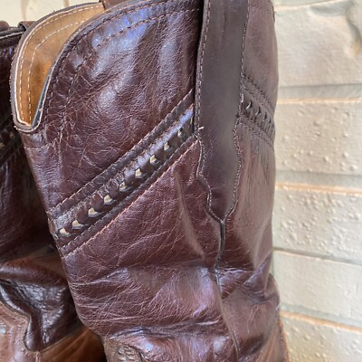 Botas 8 Segundo Leather Western Cowboy Boots US Size 9.5 | eBay display picture 1