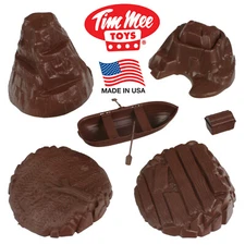 TimMee Processed Plastic Battle Terrain: Tim Mee Army Men Playset Accessories