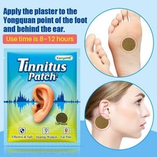 12/24Pc Tinnitus Treatment Patch Prevent Hearing Loss Ear Relief Medical Plaster