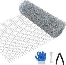 Chicken Wire Fencing Mesh, 15.7 Inch X 32.8 Ft Welded Cage Wire Rolls 0.6 Inch H 0.94 per foot