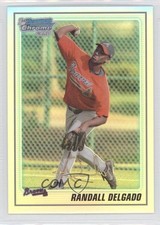 2010 Bowman Chrome Prospects Refractor 234/777 Randall Delgado #BCP59 0c4