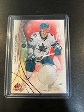 FABIAN ZETTERLUND 2024-25 SP GAME USED RED JERSEY SP FREE USA SHIP #16 SHARKS