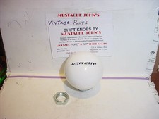 1997-2004 Corvette C5 Licensed 2 18 White Shift Knob 916-18  Manual Tranny