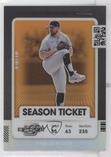 2021 Panini Contenders Season Ticket Optic Orange Prizm 42/49 Carlos Rodon 0x1