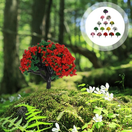 Lot D'arbres Modèles Réduits - 5 Tailles (7cm à 16cm) - Échelle 1:65 à 1:150 - Neuf