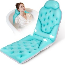Bathtub Pillow for Full Body Bath Pillow Thick Bath Cushion for Tub with Foam...
