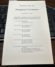 Lyndon Johnson Presidential Inauguration 1965 Program