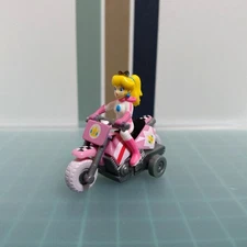 Suntory Coffee Boss Mario Kart Wii Pull Back Bike Peach Pull Back Car Figure VC-