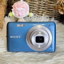 Sony Cyber Shot DSC-W670 16.1MP CCD Vintage Digital Camera Blue