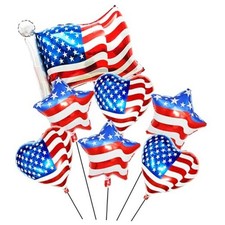 American Flag Balloons Red White and Blue Balloons Patriotic Balloons 4th of