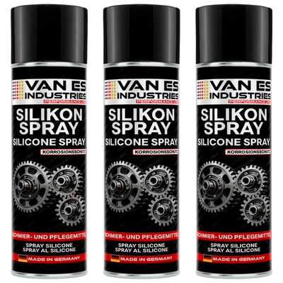 SILIKONSPRAY 3x 400ml Siliconspray Kunststoff-  Gummipflege Trenn-, Gleitmittel - Bild 1 von 4