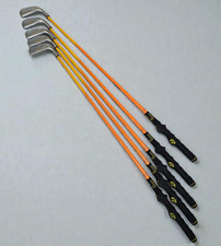 Golf Swing Trainer Practice Clubs Lot of 5 Training Irons w/ Grip Aid NEW