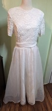 NWT Jessica McClintock Bridal Wedding Dress Sz 16 Lace Tulle Romantic Ethereal