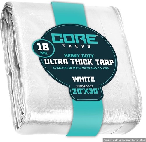 CORE Tarps 16 mil white 20x30