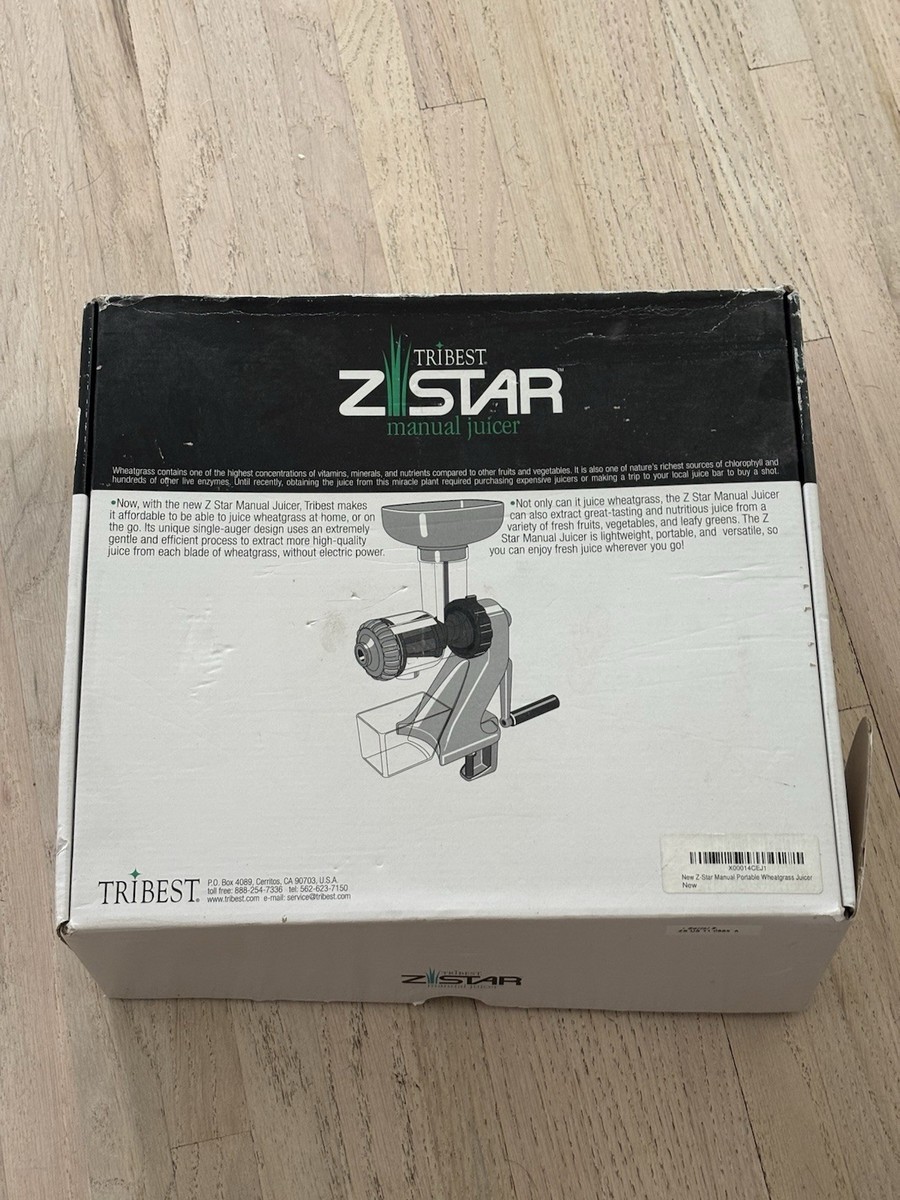NEW Tribest Z Star Manual Juicer Wheatgrass Fruit New Open Box | eBay