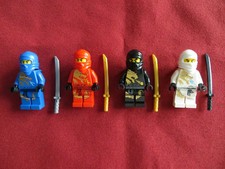 LEGO Ninjago Minifigures Lot. Jay, Kai, Cole, Zane, DX , HTF ,RARE
