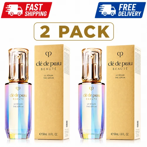 2pack Cle de Peau Beaute Le Serum The Serum Full Size 50mL / 1.6 Oz NIB Skincare - Picture 1 of 1