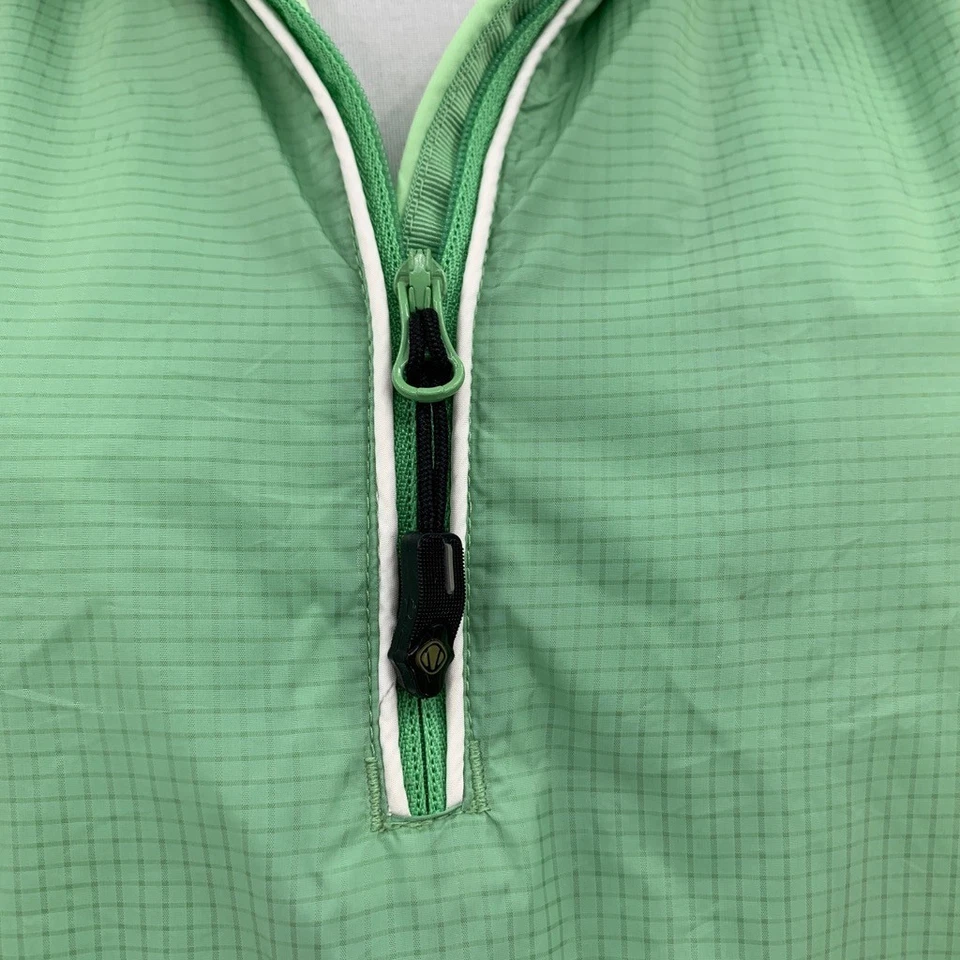 Chaqueta cortavientos Sunice para mujer M mediana verde clima cuarto cremallera nailon *LOGOTIPO Foto 4 de 4