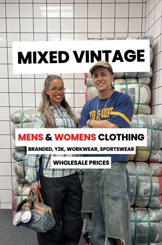 MIXED VINTAGE - MENS & WOMENS - FRESH DELIVERY - WHOLESALE PRICES