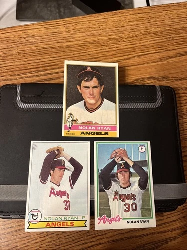 1976, 1978 And 1979 Topps Nolan Ryan - (3) card lot.