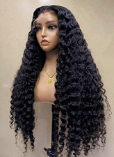 13x6 32 inch human hair deep wave lacefront