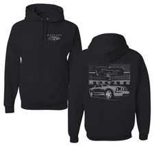 Distressed Ford Mustang Front Grill Cars and Trucks Unisex Hoodie Sweatshirt