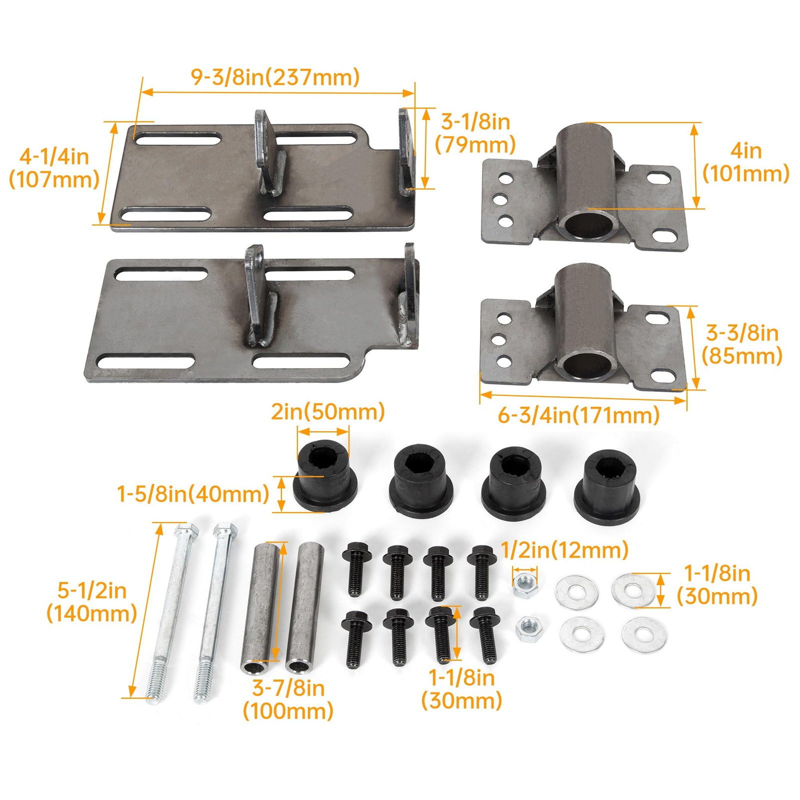 LS Conversion Engine Mount For 88-99 C1500 Truck K5 2WD Adapter Swap Steel Kit