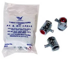 Halex/Scott Fetzer 96571 3-Pack 1/2-Inch AFC-50 MC Flexible Metal Cable Box Conn