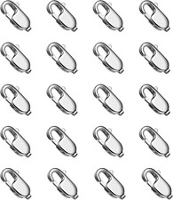 9MM Stainless Steel Lobster Clasps Bulk for Jewelry Making, 20PCS 316 Stainless