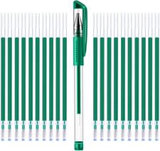 Heat Erasable Fabric Pen with 20 Refills for Tailors Sewing, Quilting Adn Crafts