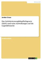 Jordan Cruse | Das Lieferkettensorgfaltspflichtgesetz (Lksg) Und Seine...