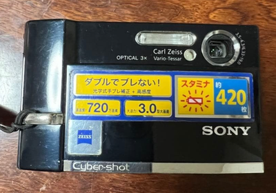 Sony Cyber-shot DSC-T30 7.2MP Digital Camera - Black for sale