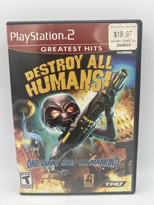 Destroy All Humans - PS2 (Sony PlayStation 2, 2005) CIB + Manual Greatest Hits