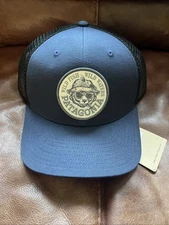 Patagonia Take A Stand Trucker Hat Wild Grizz Navy NWT 