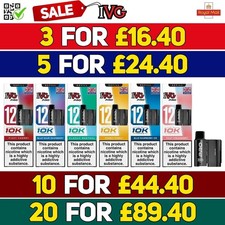 IVG Pro 12 Refill Pods | Prefilled Pods | 20mg E Cig | 10K Puffs Replacement Pod