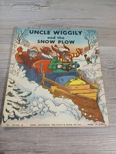 Uncle Wiggily & the Snow Plow 1939 Platt & Munk Carlson Garis 1st Ed Extra Page