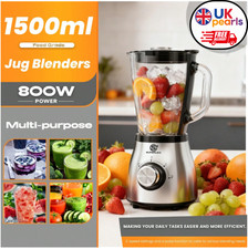 800W Multi-purpose Stainless Steel Jug Blender 1.5L, 3-Speed_Best Price UK😊