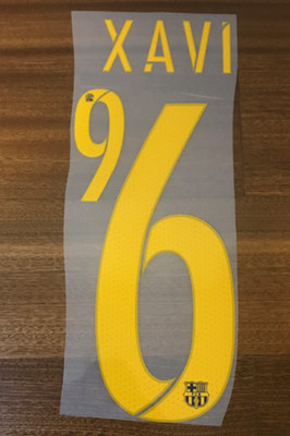 2015-17 Xavi Barcelona Player Size Nameset Name Number ID Print