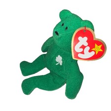 TY Teenie Beanie Babies Green Erin the Bear 1993